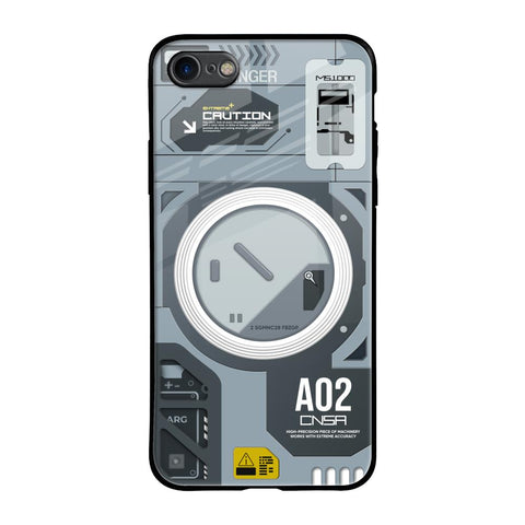 Modern Technology Glossy Case for iPhone 8
