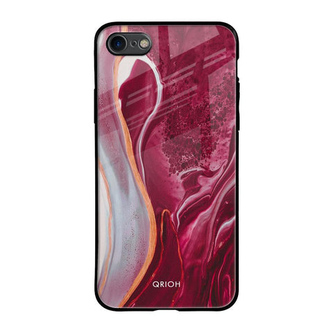 Crimson Ruby Glossy Case for iPhone 8