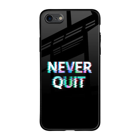 Never Quit Glossy Case For iPhone 8