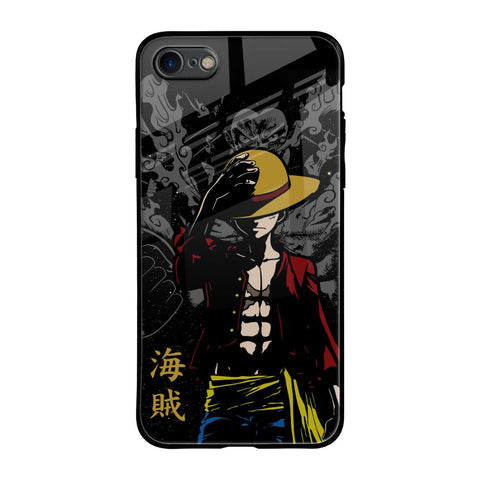 Dark Luffy Glossy Case for iPhone 8