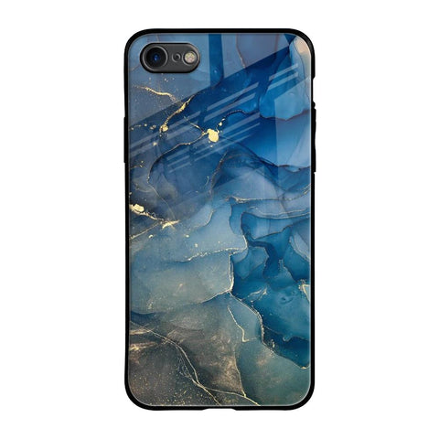 Blue Cool Marble Glossy Case for iPhone 8