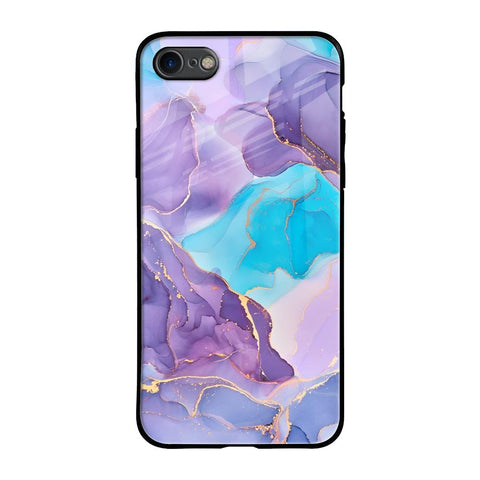 Alcohol ink Marble Glossy Case for iPhone 8