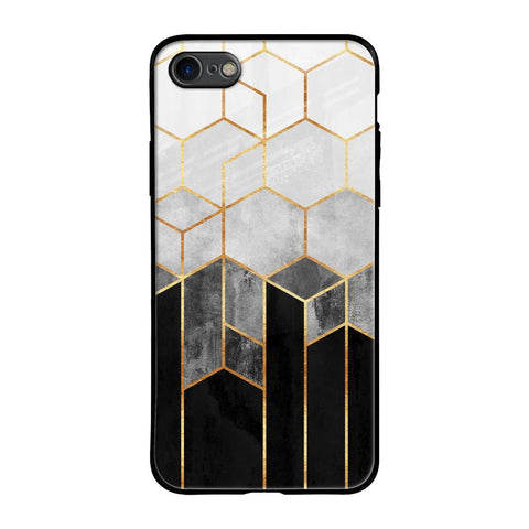 Tricolor Pattern Glossy Case for iPhone 8