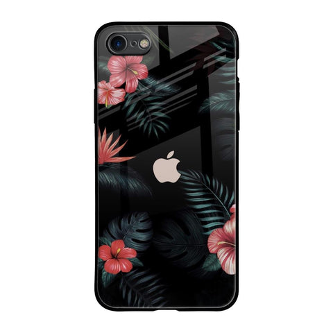 Tropical Art Flower Glossy Case for iPhone 8