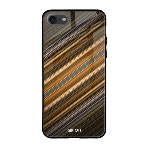 Diagonal Slash Pattern Glossy Case for Apple iPhone 8