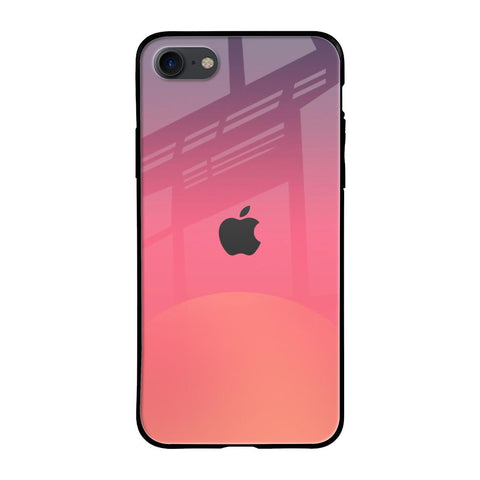 Sunset Orange Glossy Case for iPhone 8