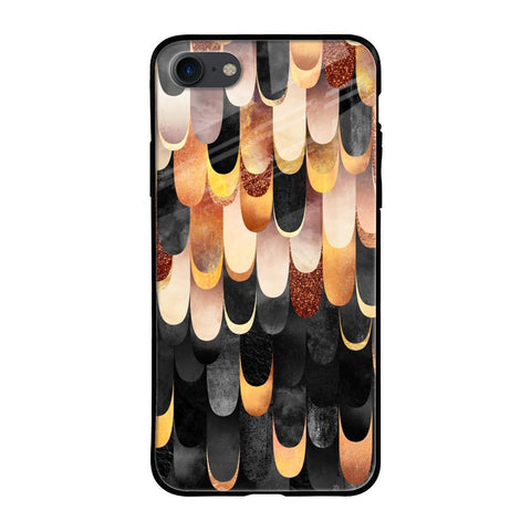 Bronze Abstract Glossy Case for iPhone 8