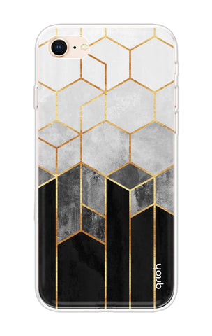 Hexagonal Pattern Soft Cover for iPhone 8