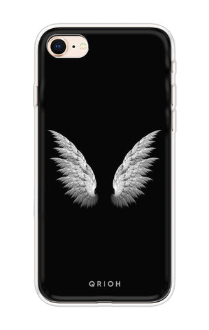 White Angel Wings Soft Cover for iPhone 8