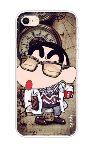 Nerdy Shinchan Soft Cover for iPhone 8