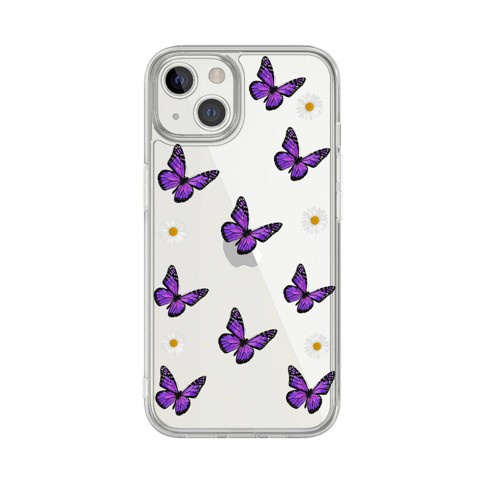 Purple Butterflies Clear Case - Case On