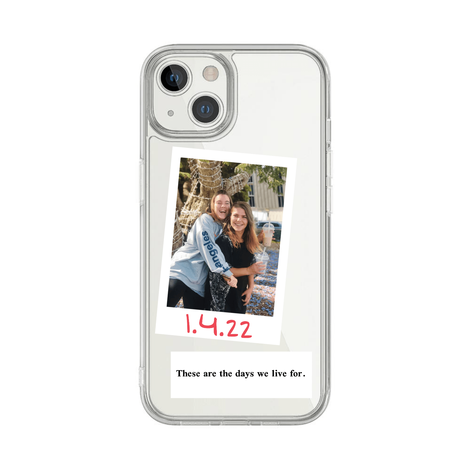 Polaroid & Quote Clear Case - Case On