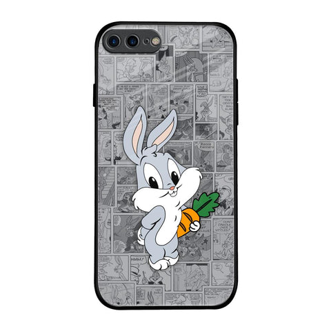 Cute Baby Bunny Glossy Case for iPhone 8 Plus
