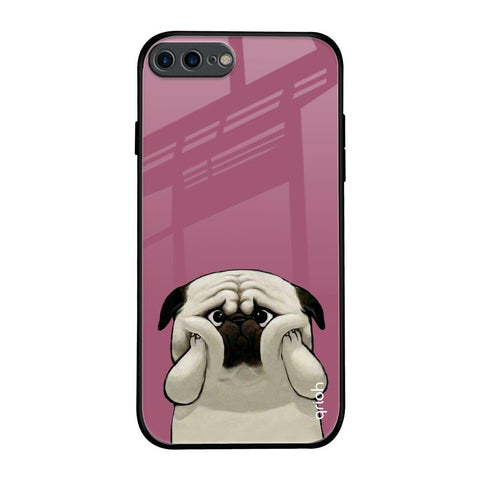 Funny Pug Face Glossy Case For iPhone 8 Plus