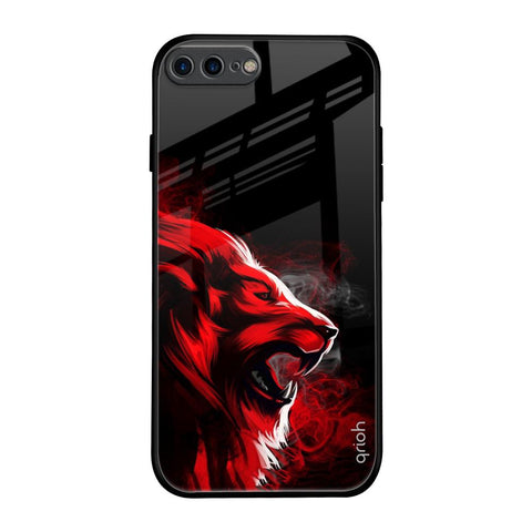 Red Angry Lion Glossy Case for iPhone 8 Plus
