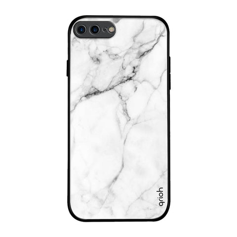 Modern White Marble Glossy Case for iPhone 8 Plus