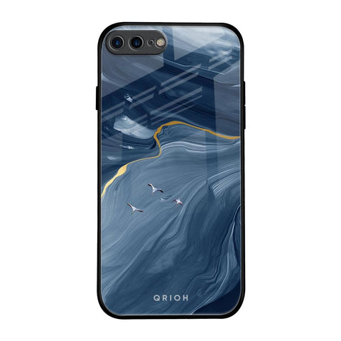 Deep Ocean Marble Glossy Case for iPhone 8 Plus