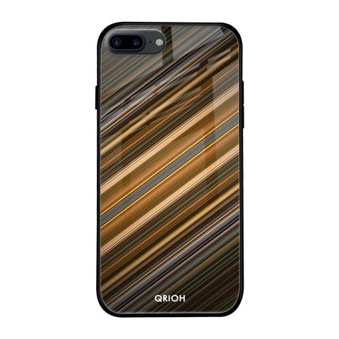 Diagonal Slash Pattern Glossy Case for Apple iPhone 8 Plus