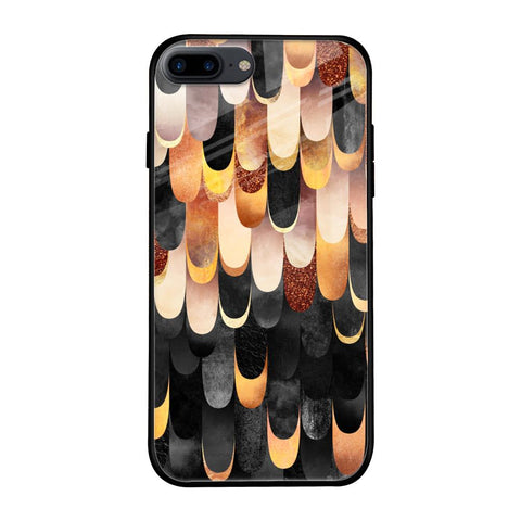 Bronze Abstract Glossy Case for iPhone 8 Plus