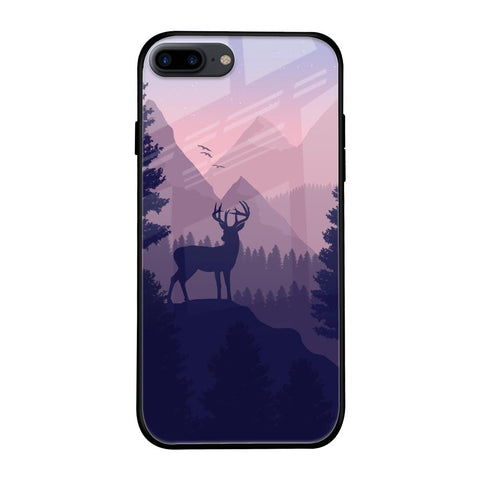 Deer In Night Glossy Case For iPhone 8 Plus