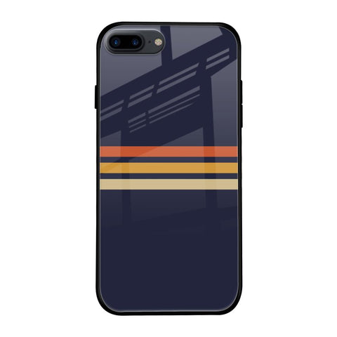 Tricolor Stripes Glossy Case For iPhone 8 Plus