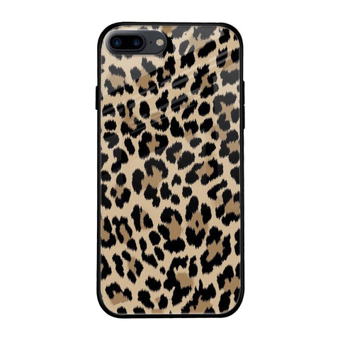 Leopard Seamless Glossy Case For iPhone 8 Plus