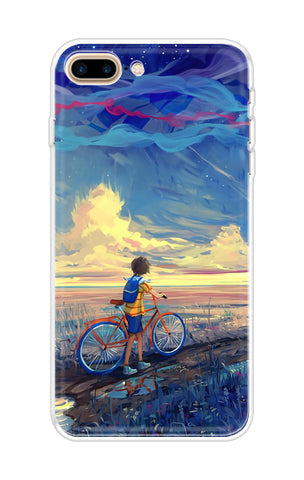 Riding Bicycle to Dreamland Soft Cover for iPhone 8 Plus