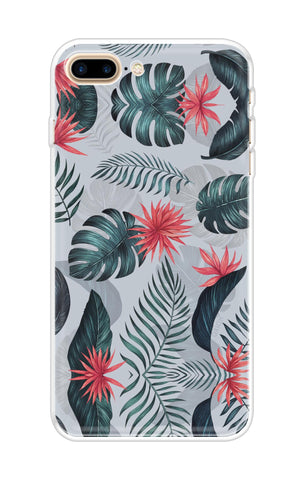 Retro Floral Leaf Soft Cover for iPhone 8 Plus
