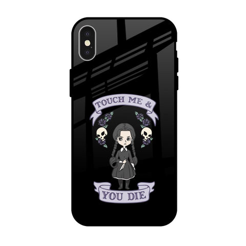 Touch Me & You Die Glossy Case for iPhone X