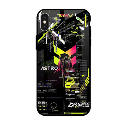 Astro Glitch Glossy Case for iPhone X