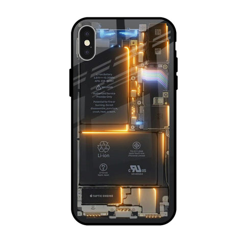 Glow Up Skeleton Glossy Case for iPhone X