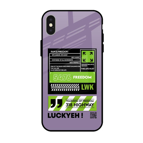 Run & Freedom Glossy Case for iPhone X