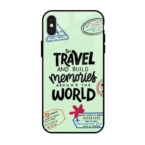 Travel Stamps Glossy Case for iPhone X