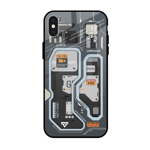 Retro Futuristic Glossy Case for iPhone X