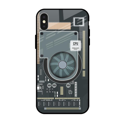 Motherboard Circuit Glossy Case for iPhone X