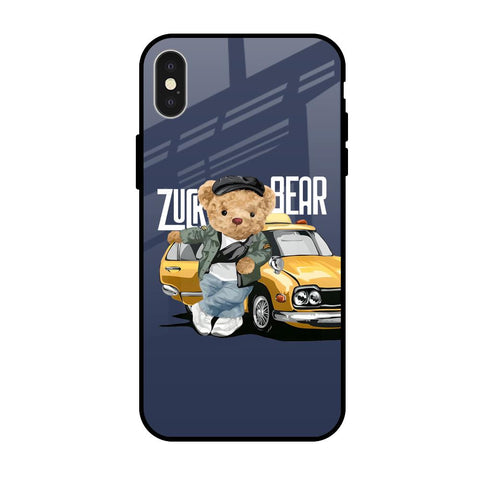 Adventurous Bear Glossy Case for iPhone X