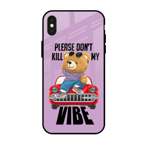 Don't Kill My Vibe Glossy Case for iPhone X