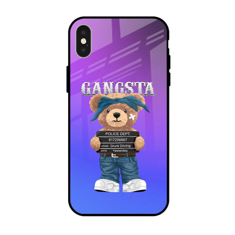 Gangsta Bear Glossy Case for iPhone X