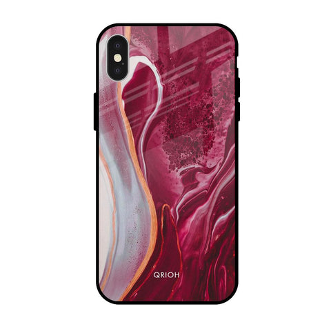 Crimson Ruby Glossy Case for iPhone X
