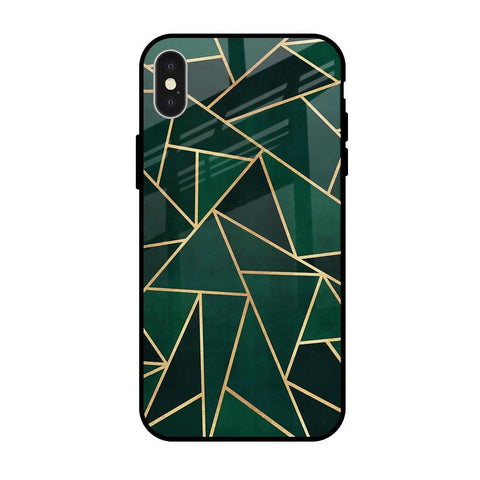 Abstract Green Glossy Case For iPhone X