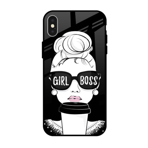 Girl Boss Glossy Case For iPhone X