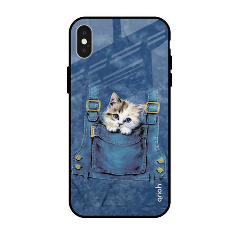 Kitty In Pocket Glossy Case For iPhone X