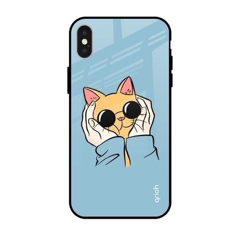 Adorable Cute Kitty Glossy Case For iPhone X