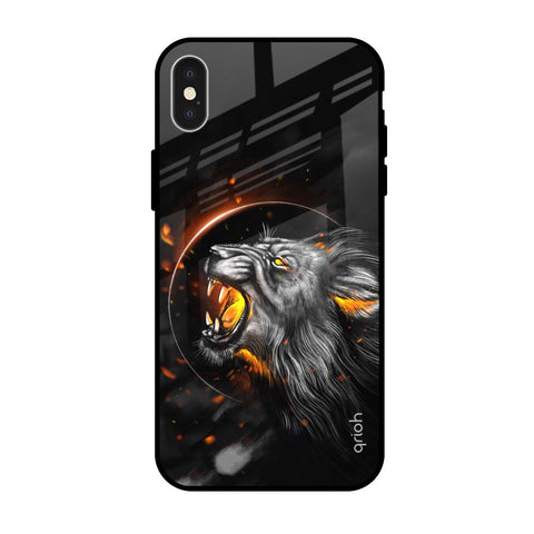 Aggressive Lion Glossy Case for iPhone X