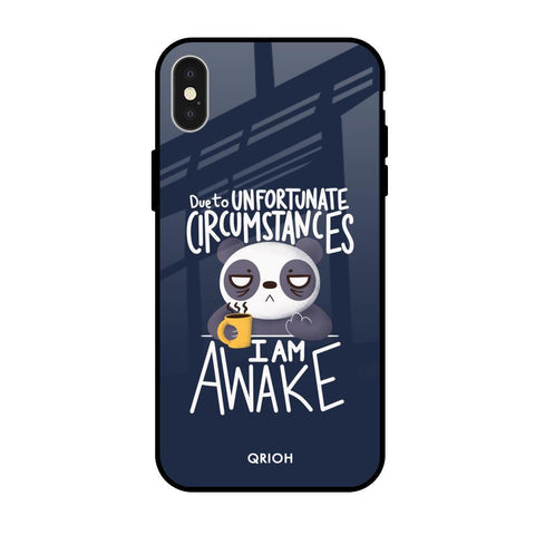 Struggling Panda Glossy Case for iPhone X