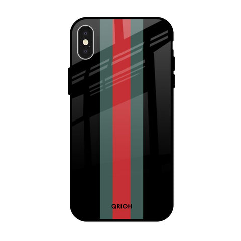 Vertical Stripes Glossy Case for Apple iPhone X