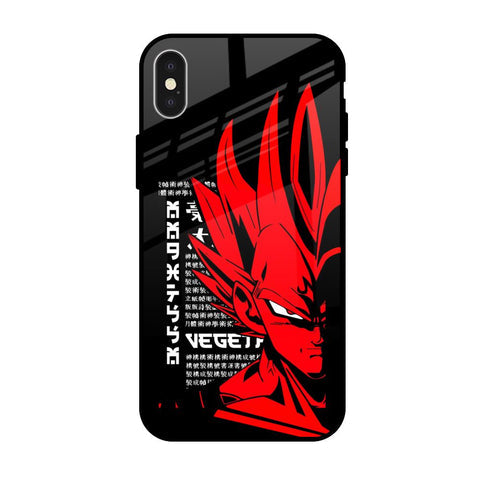 Red Vegeta Glossy Case for iPhone X
