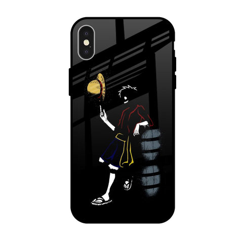 Luffy Line Art Glossy Case for iPhone X