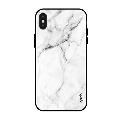 Modern White Marble Glossy case for iPhone X