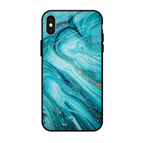 Ocean Marble Glossy Case for iPhone X